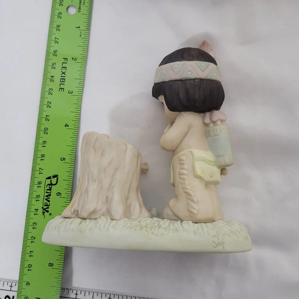 Precious Moments Missum You Native American Boy Rabbit Figurine 306991 Boxed